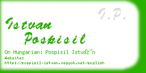 istvan pospisil business card